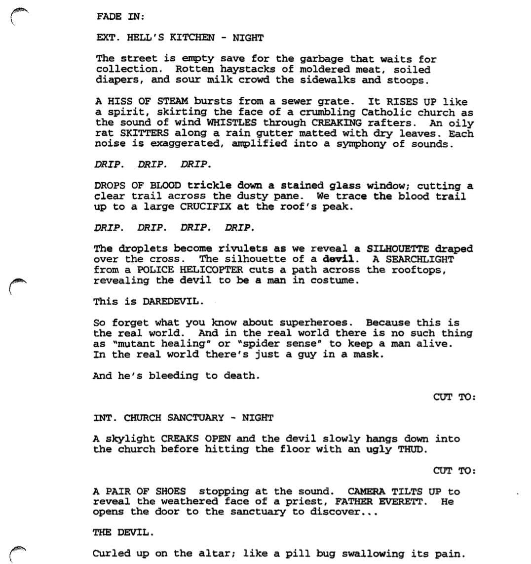 Page One: “Daredevil” (2003)