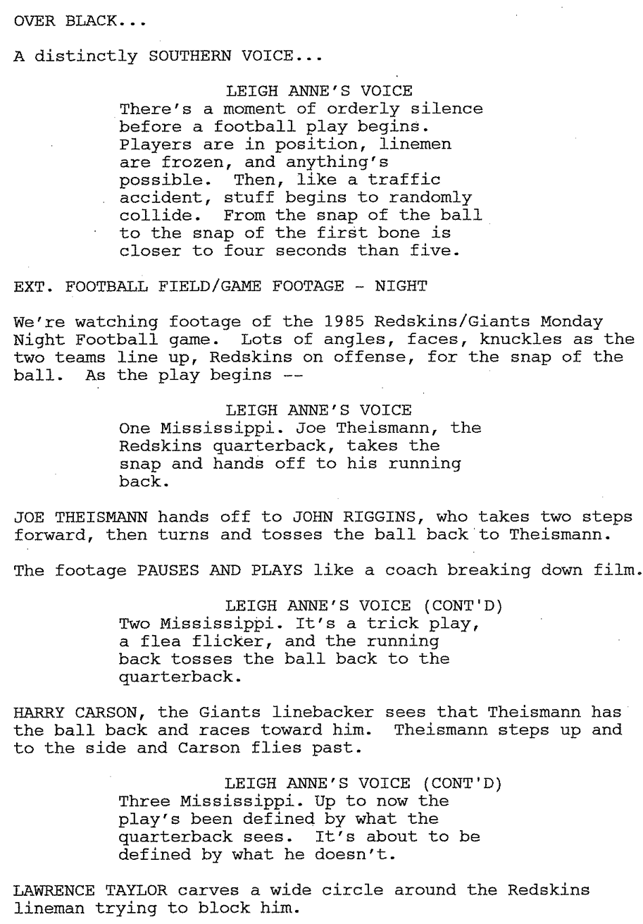 Page One: “The Blind Side” (2009)