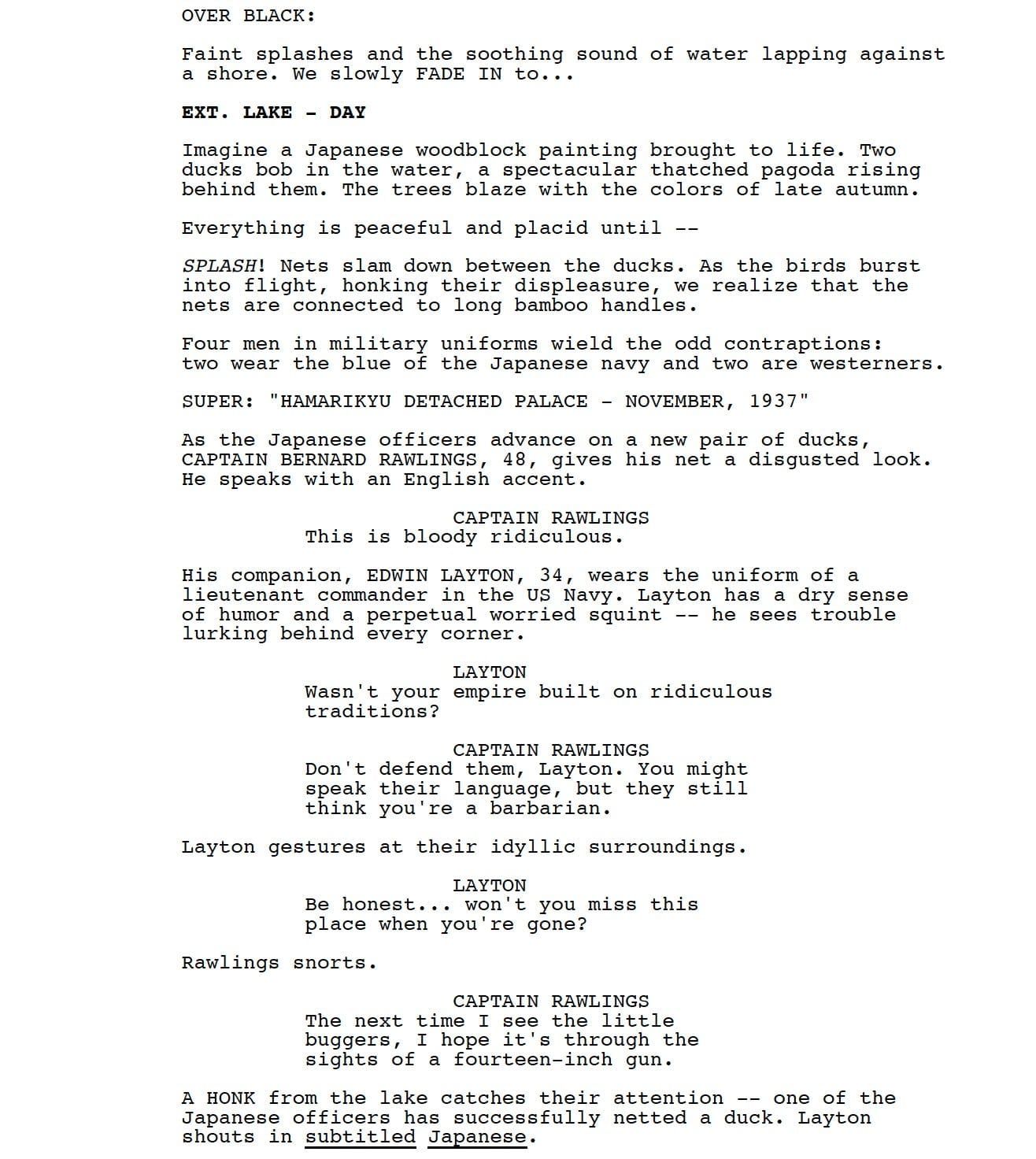 Page One: “Midway” (2019)