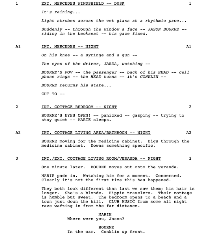 Page One: “The Bourne Supremacy” (2004)