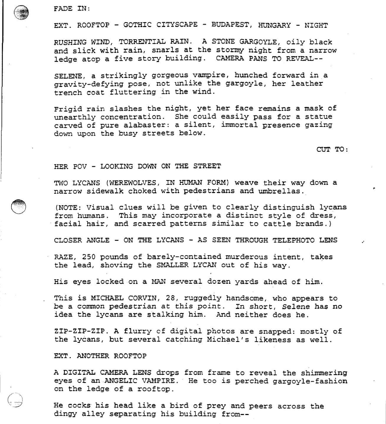 Page One: “Underworld” (2003)