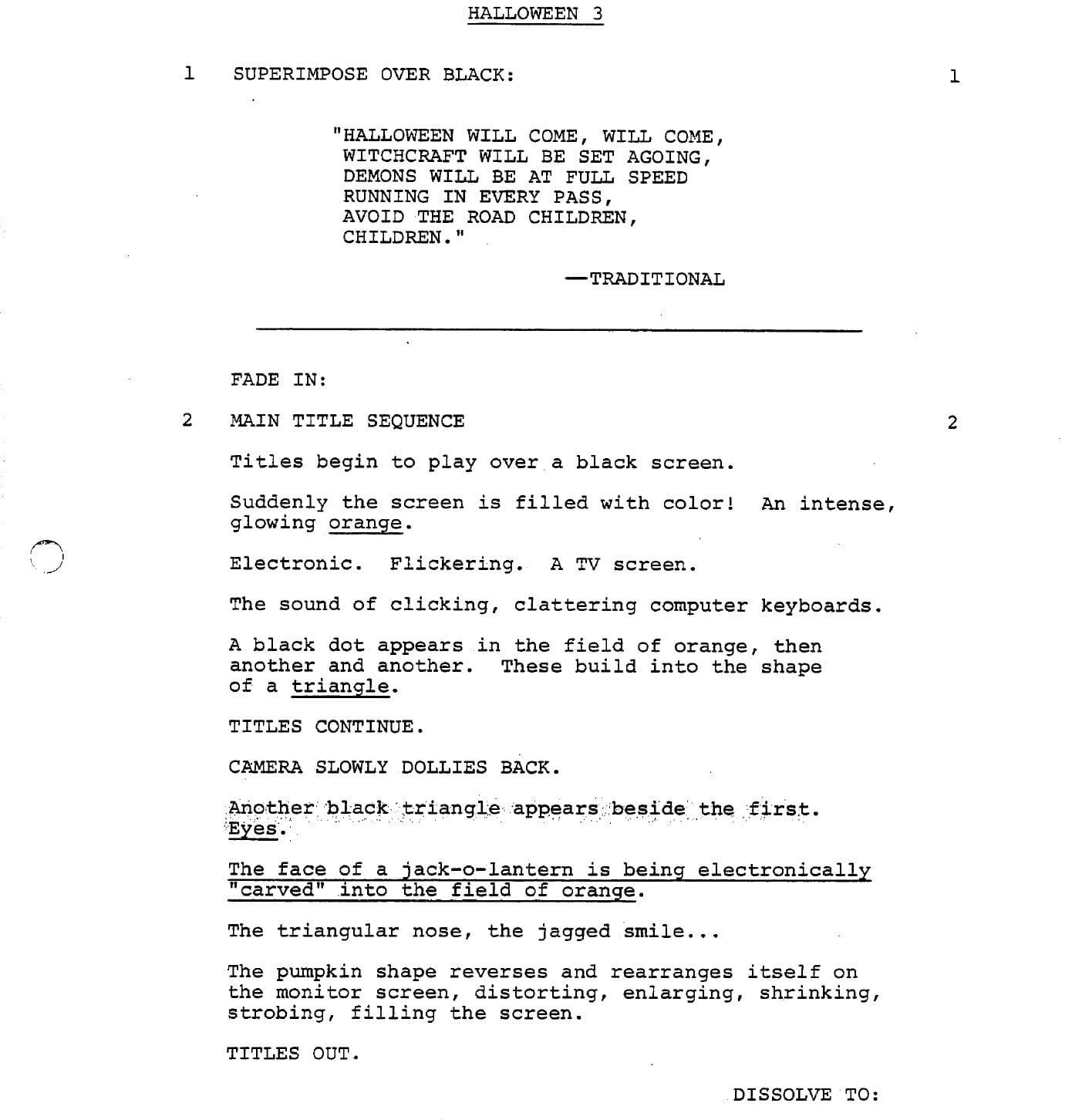Page One: “Halloween III: Season of the Witch” (1982)