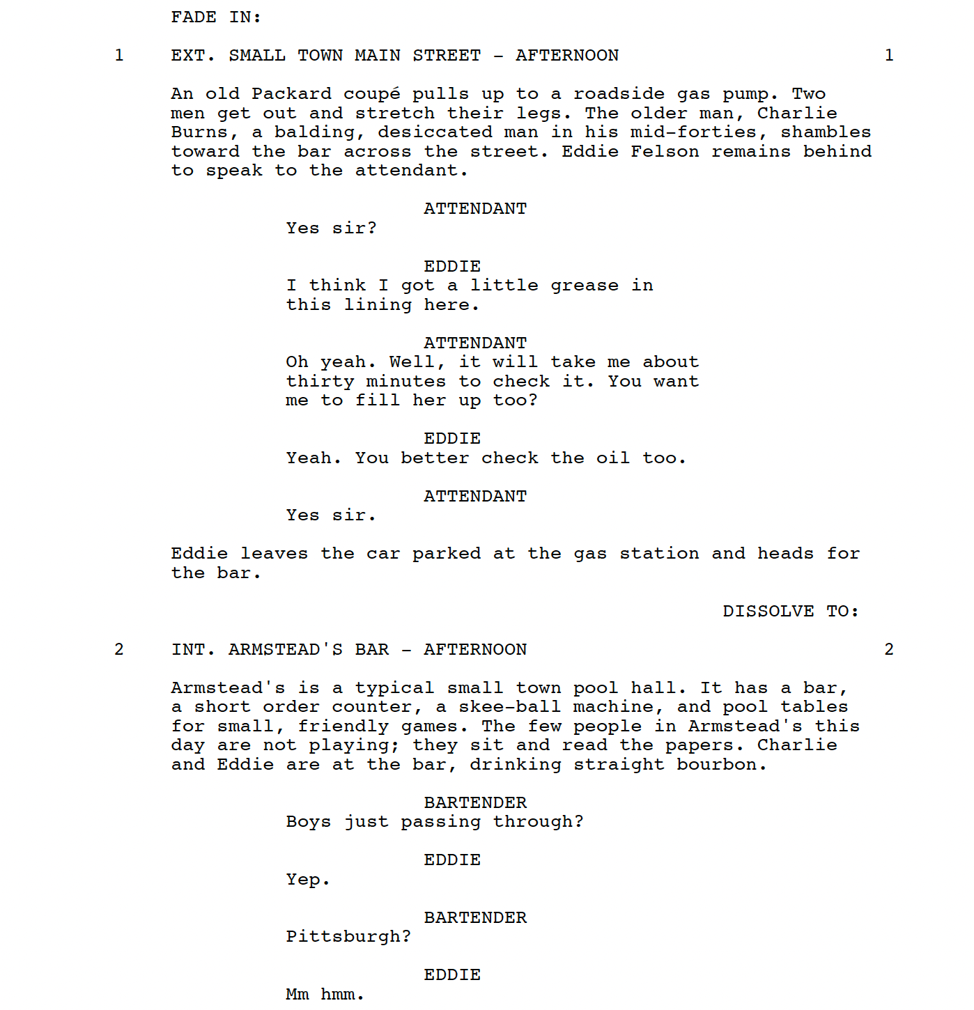 Page One: “The Hustler” (1961)