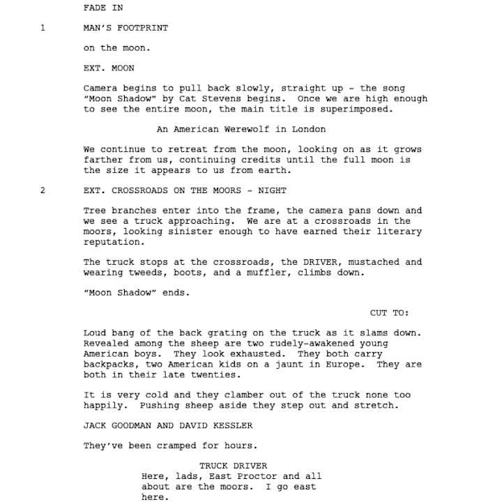 Page One: “An American Werewolf in London” (1981)