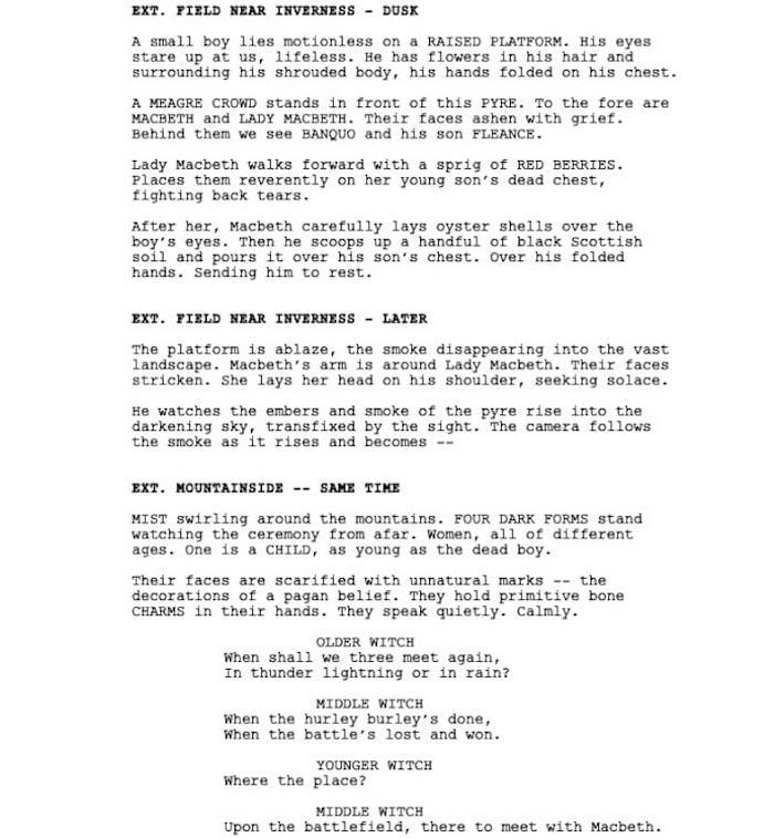 Page One: “Macbeth” (2015)