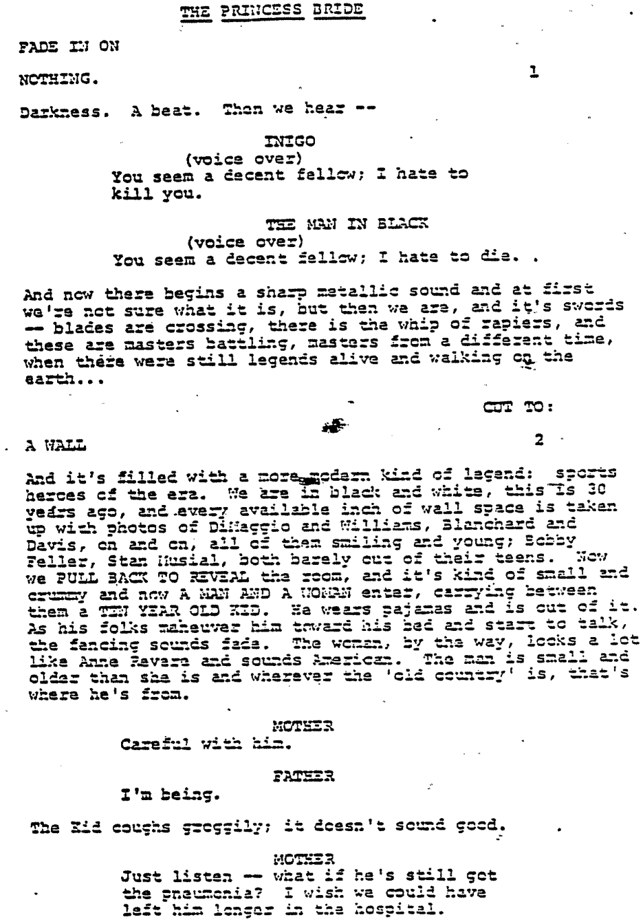 Page One: ‘The Princess Bride’ (1987)