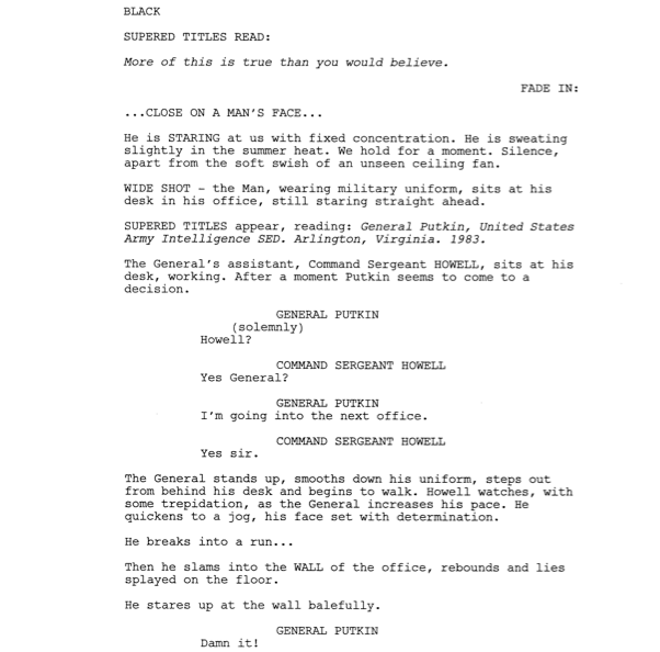 Page One: “The Men Who Stare at Goats” (2009)