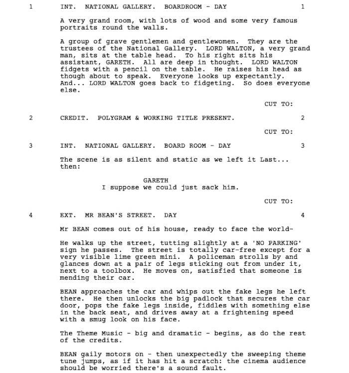 Page One: “Bean” (1997)