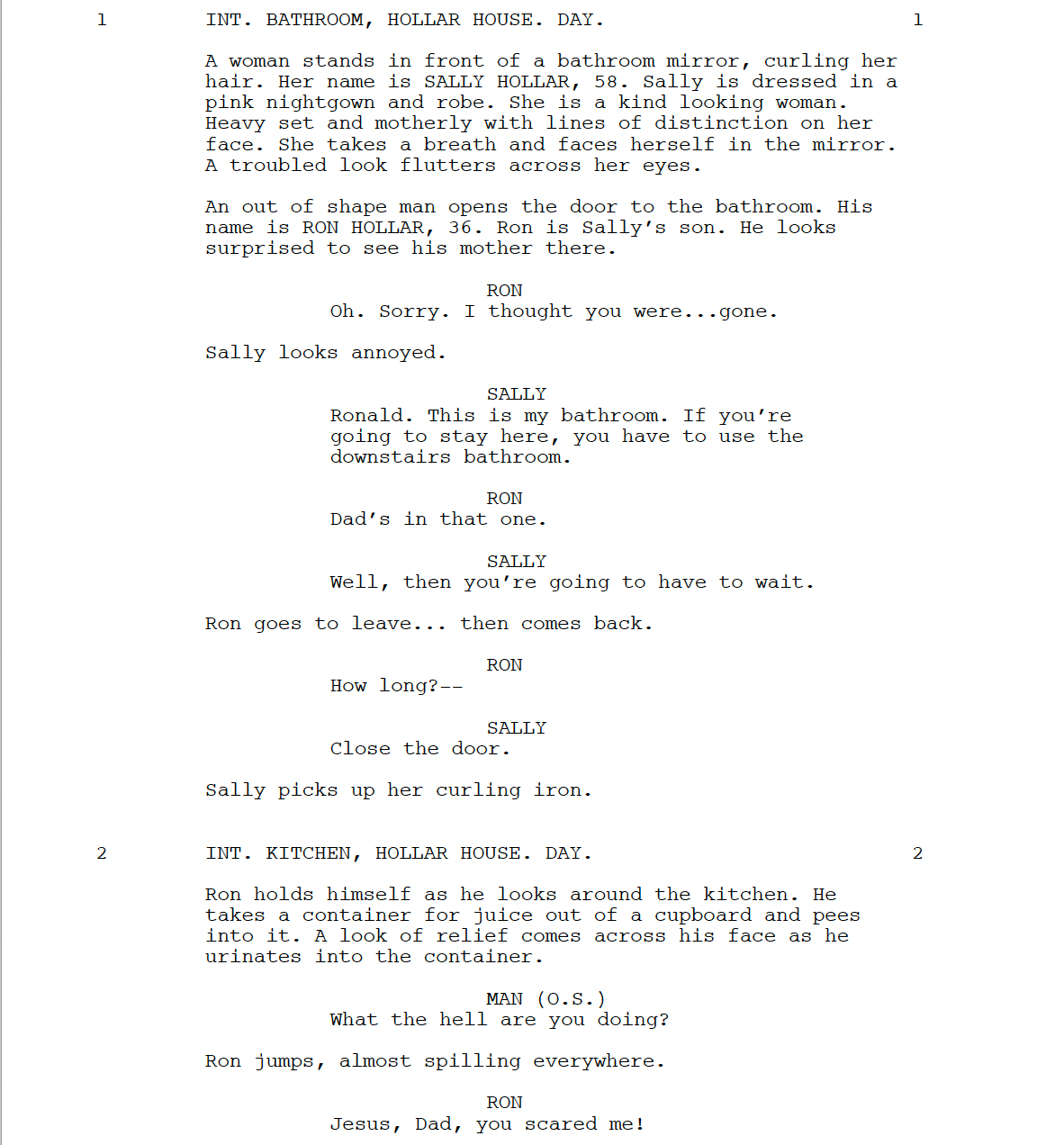 Page One: “The Hollars” (2016)
