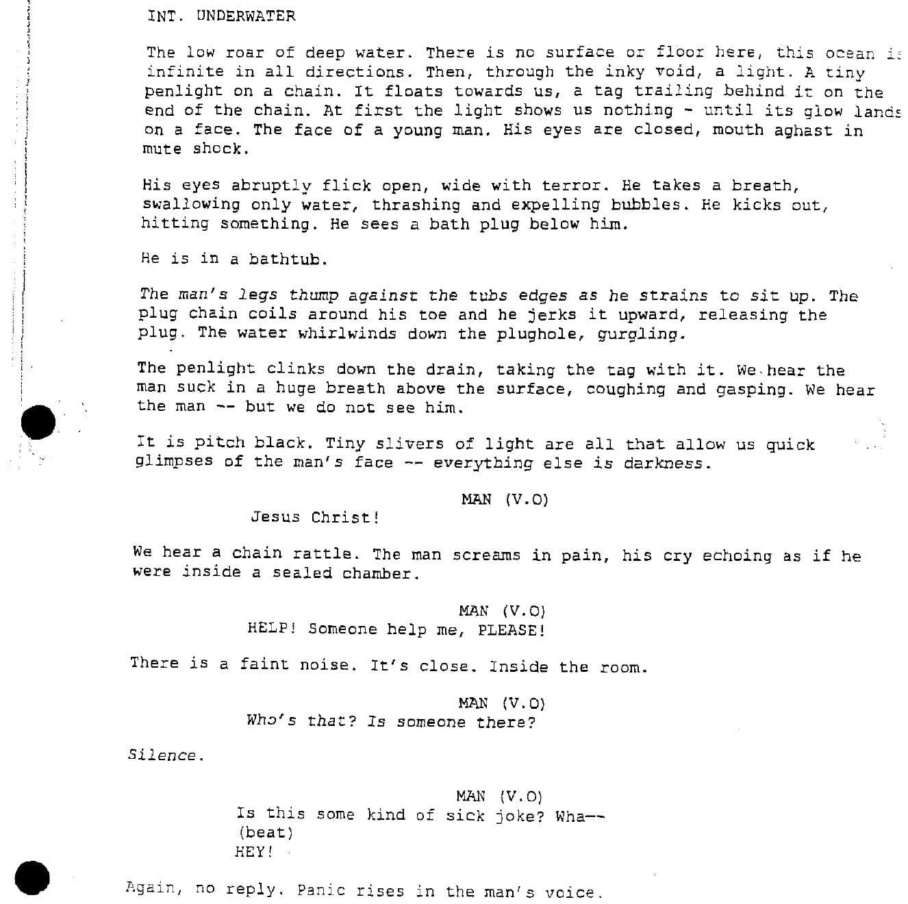 Page One: “Saw” (2004)