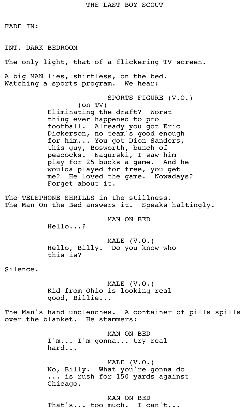 Page One: ‘The Last Boy Scout’ (1991)