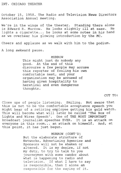 Page One: “Good Night, and Good Luck” (2005)
