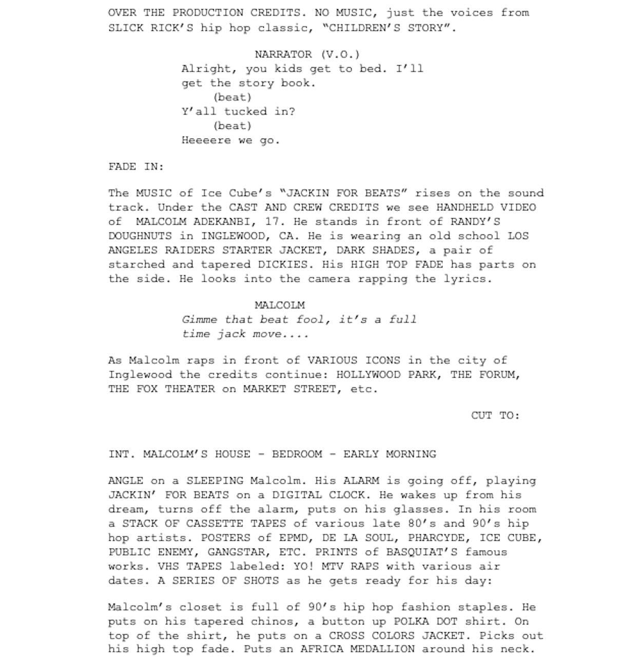 Page One: “Dope” (2015)