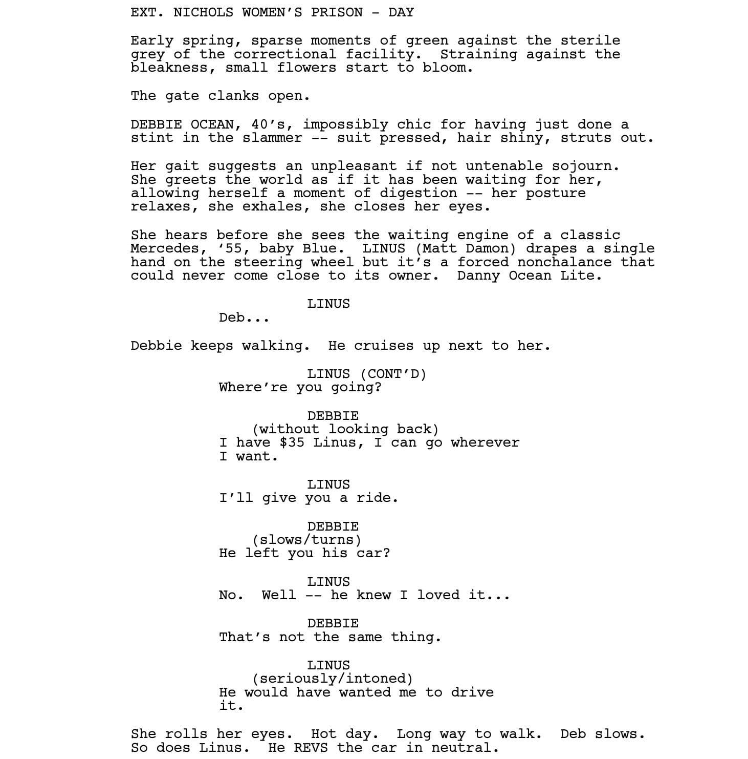 Page One: “Ocean’s 8” (2018)