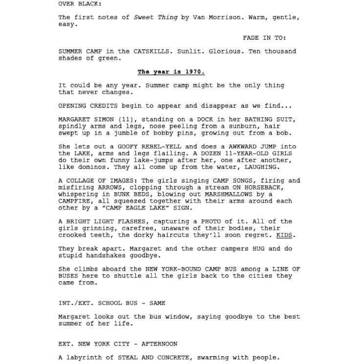 Page One: “Are You There, God. It’s Me, Margaret.” (2023)