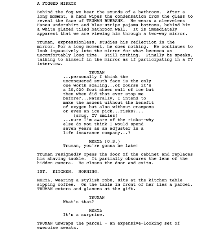 Page One: “The Truman Show” (1998)