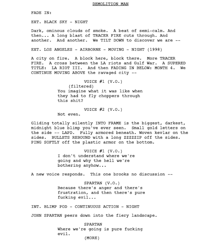Page One: “Demolition Man” (1993)