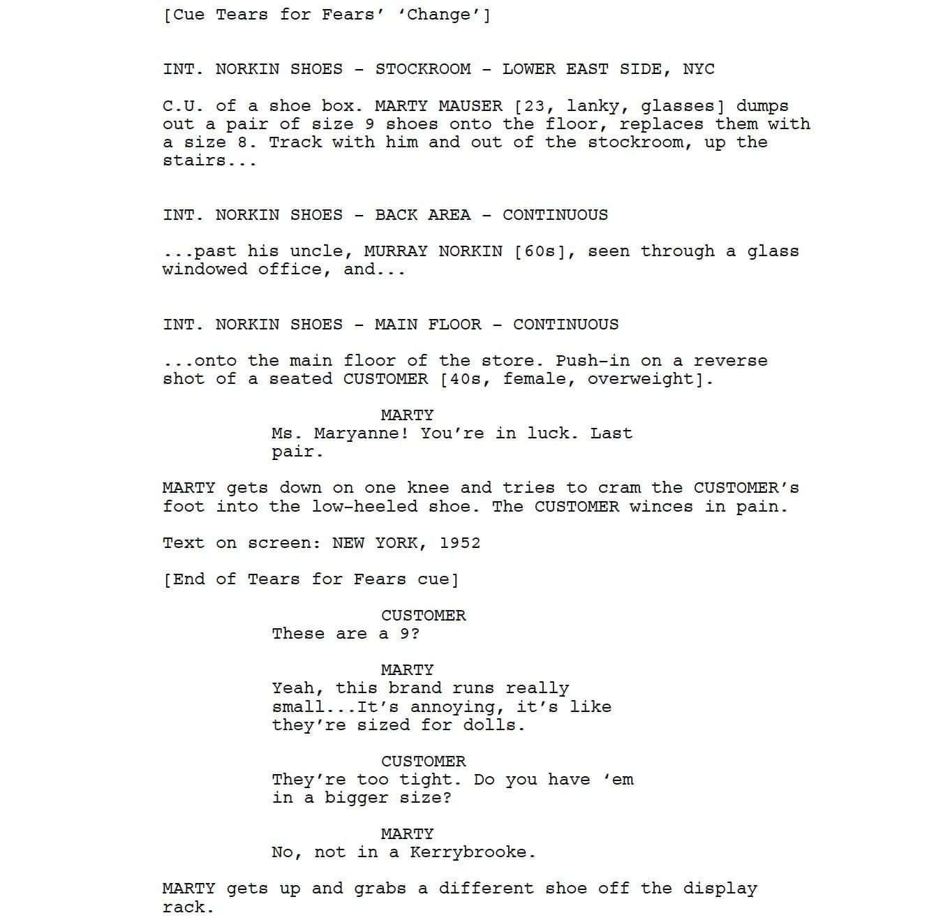 Page One: “Marty Supreme” (2025)