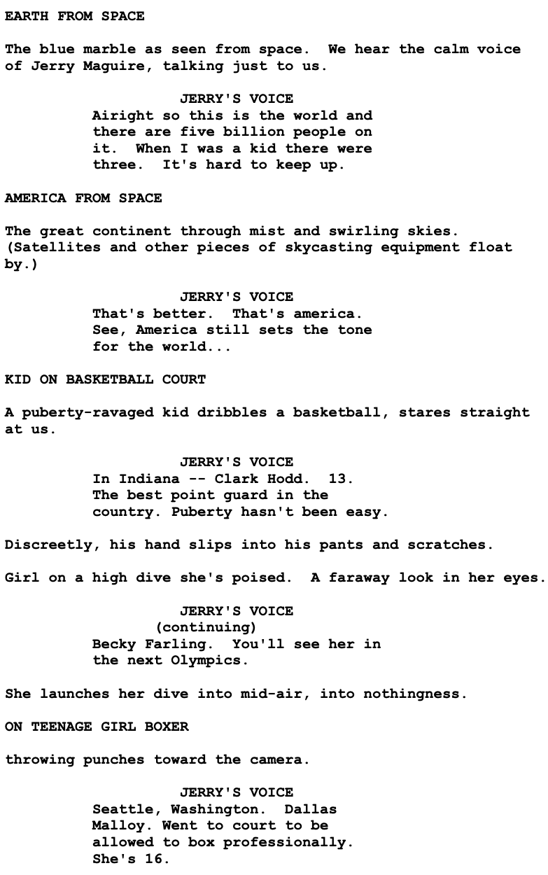 Page One: “Jerry Maguire” (1996)