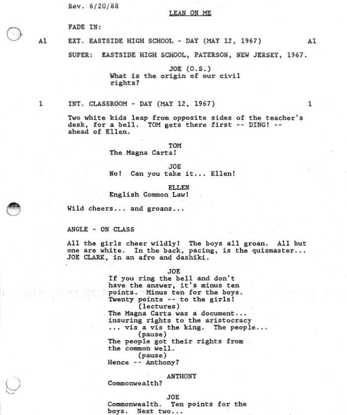Page One: “Lean on Me” (1989)