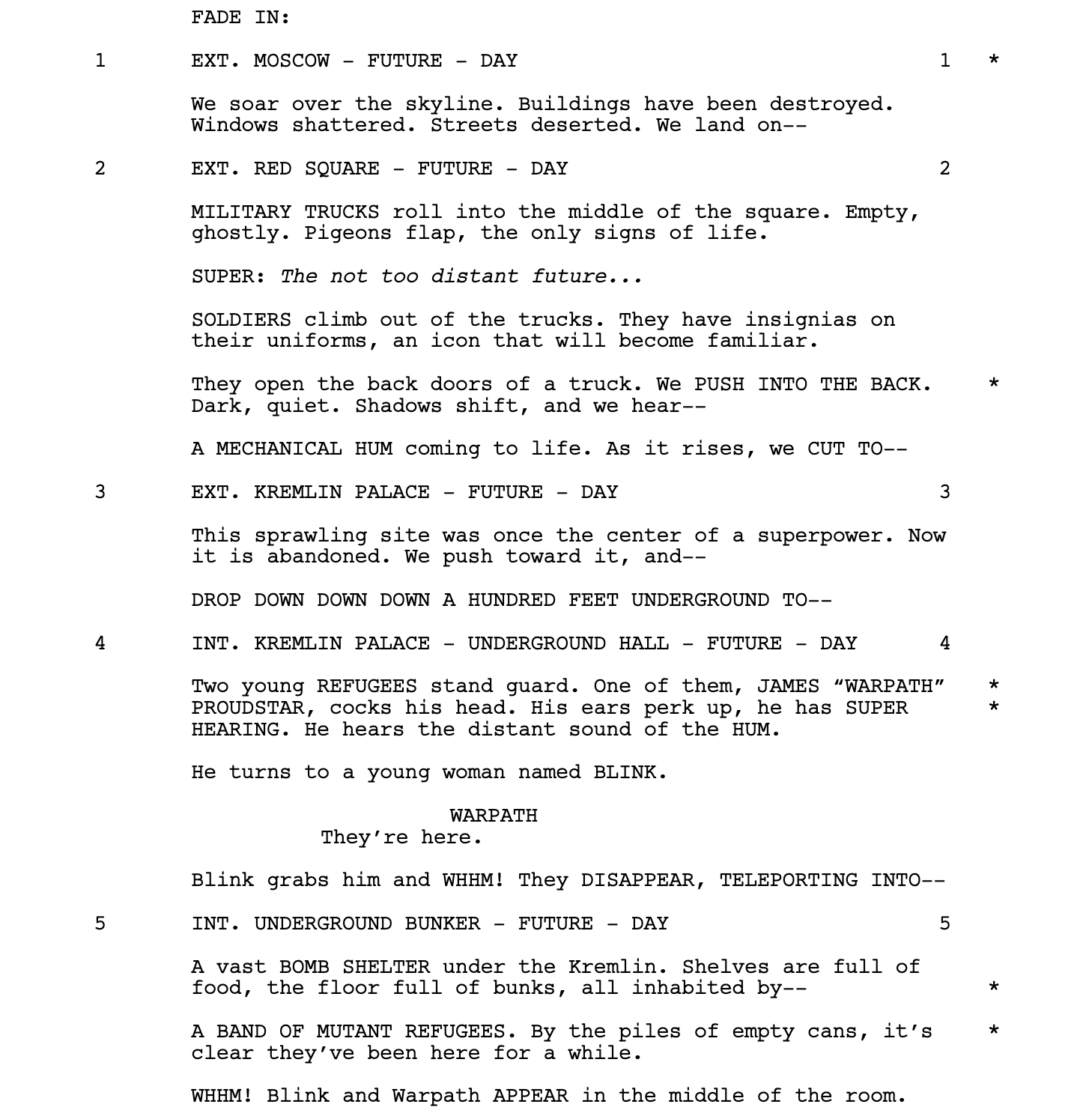 Page One: “X-Men: Days of Future Past” (2014)
