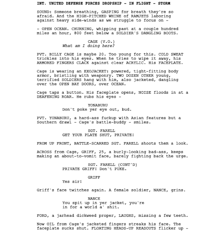 Page One: “Edge of Tomorrow” (2014)