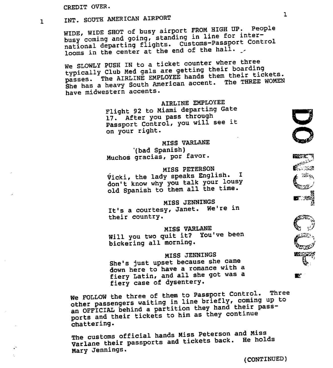 Page One: “Postcards from the Edge” (1990)
