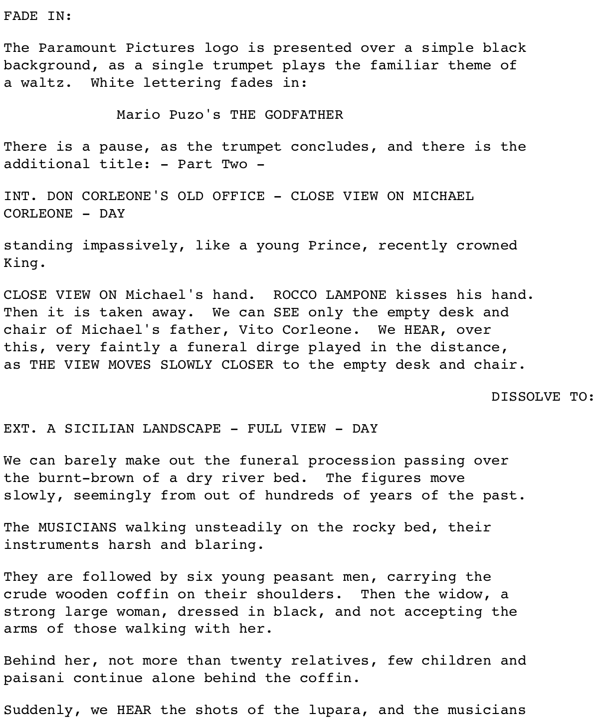 Page One: “The Godfather: Part II” (1974)