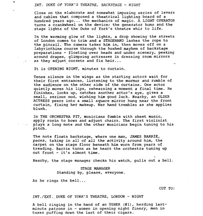Page One: “Finding Neverland” (2004)