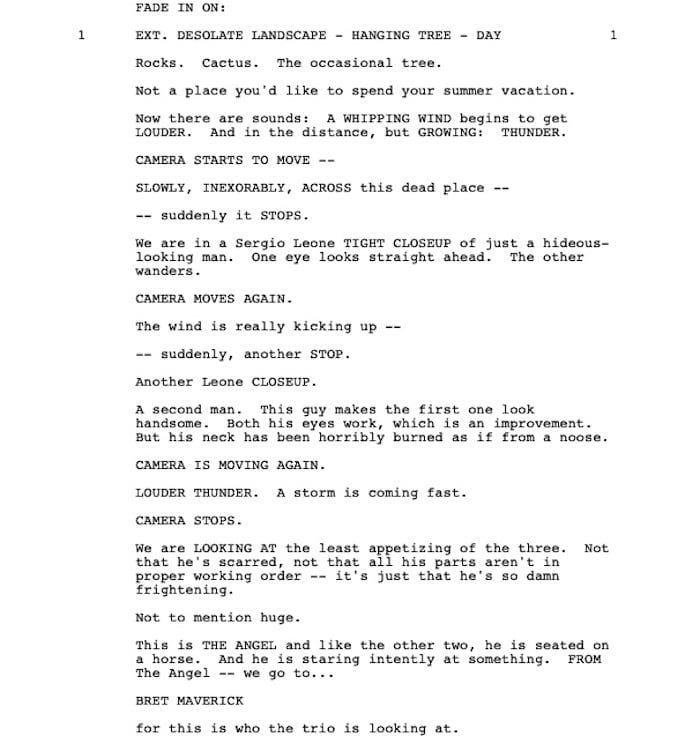 Page One: “Maverick” (1994)