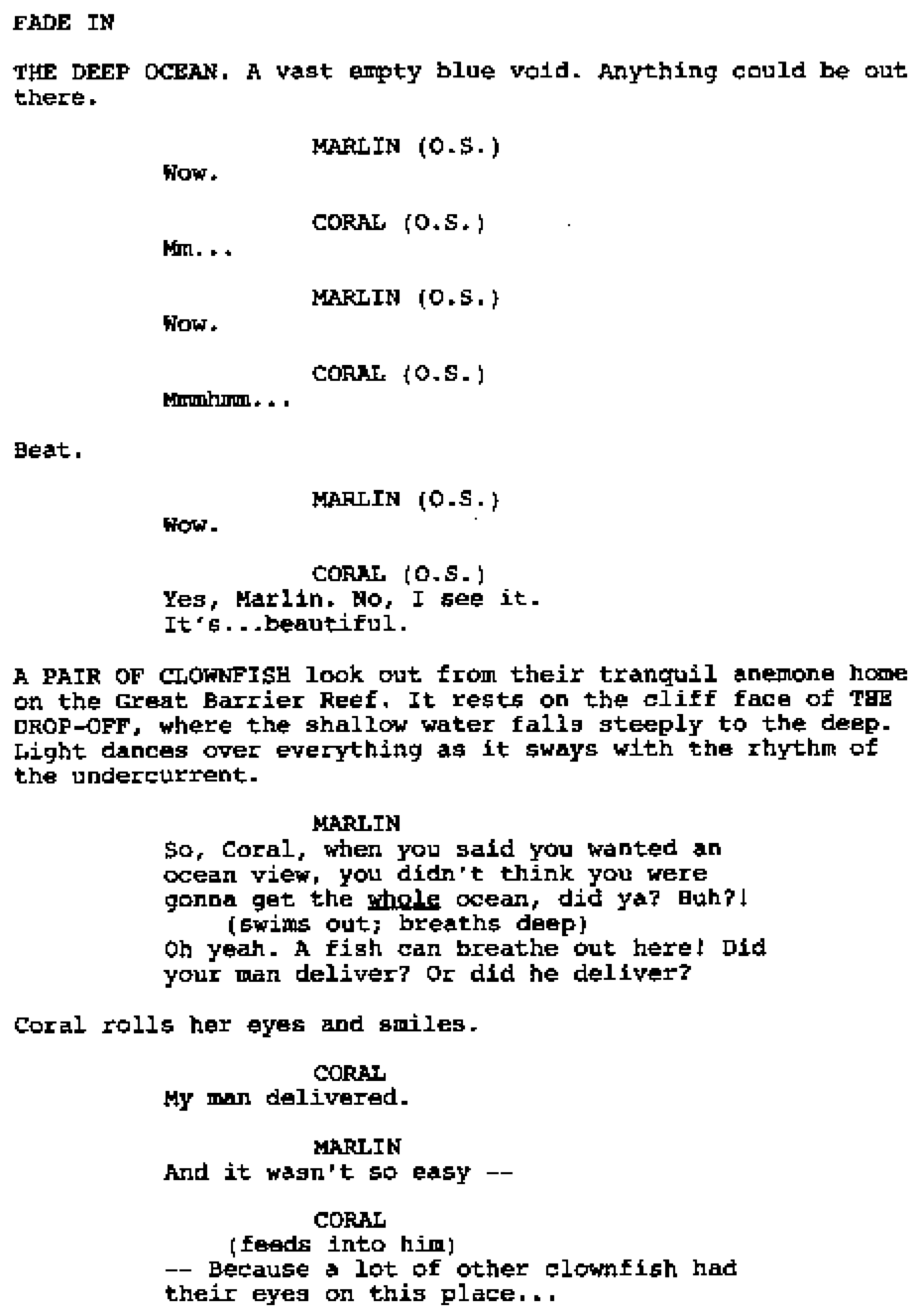 Page One: “Finding Nemo” (2003)