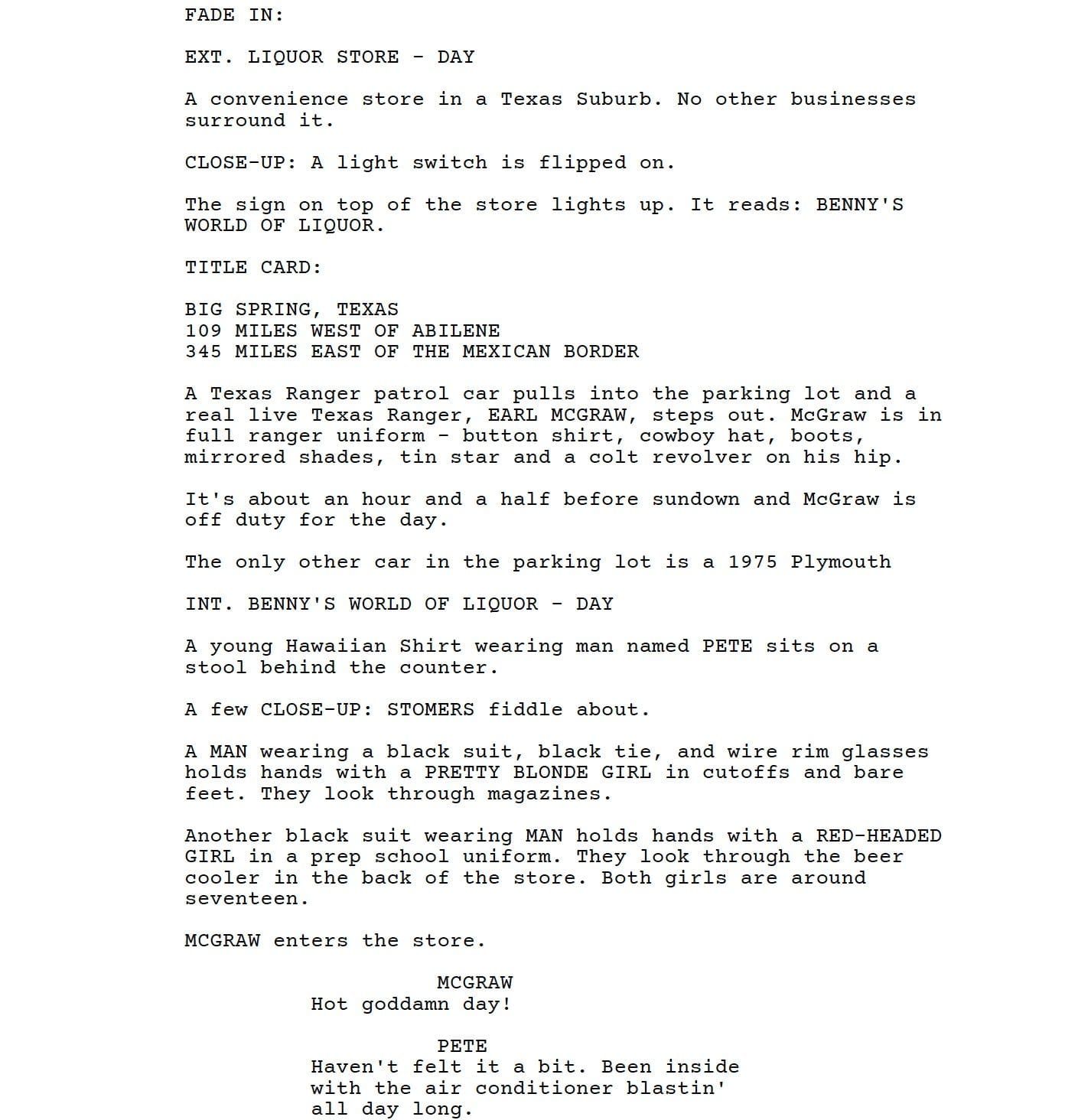 Page One: “From Dusk Till Dawn” (1996)