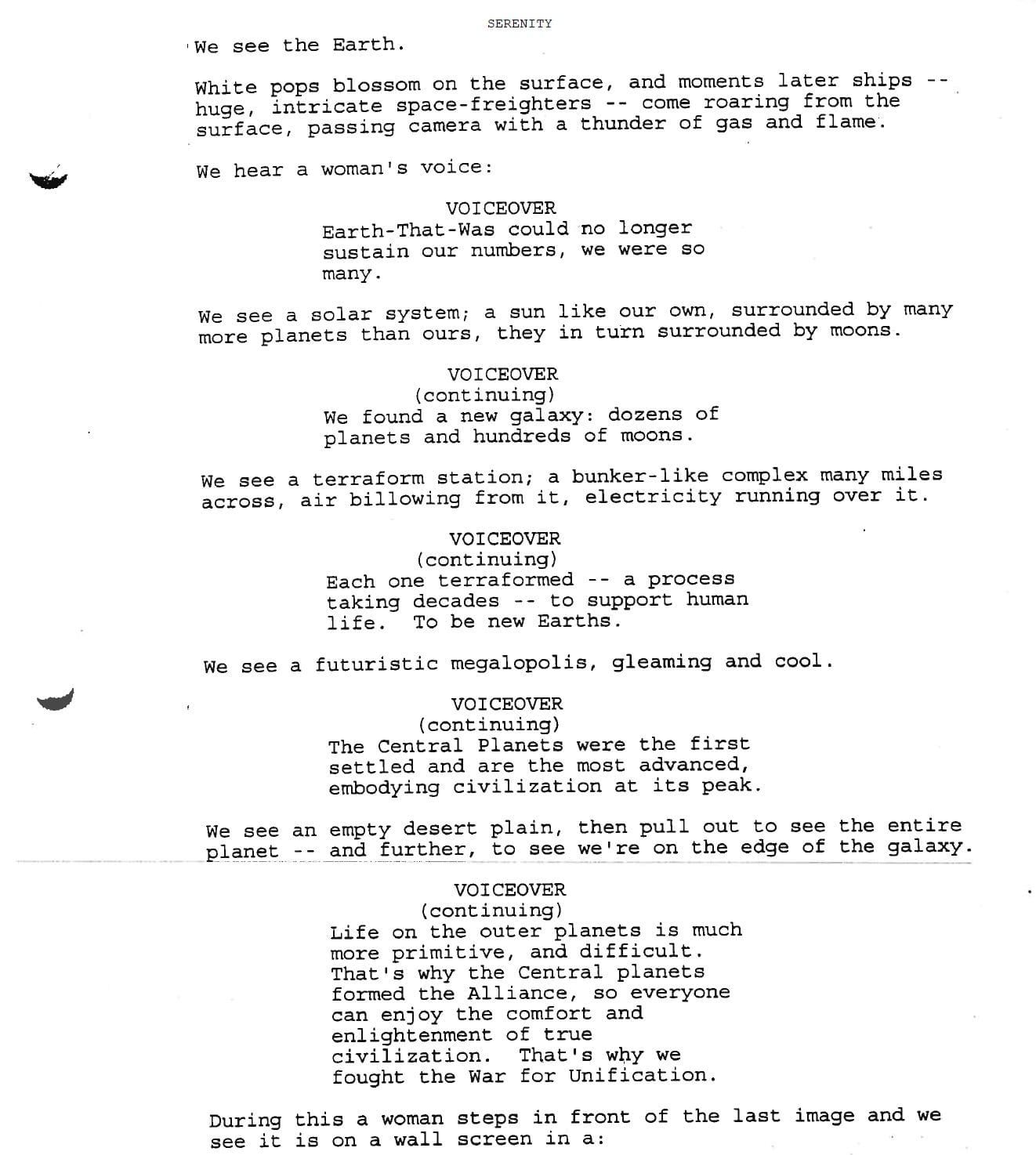 Page One: “Serenity” (2005)