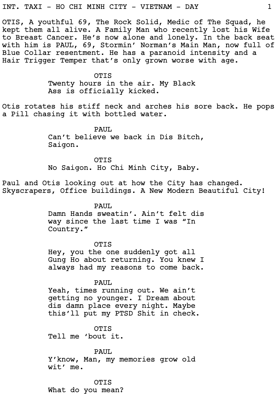 Page One: “Da 5 Bloods” (2020)