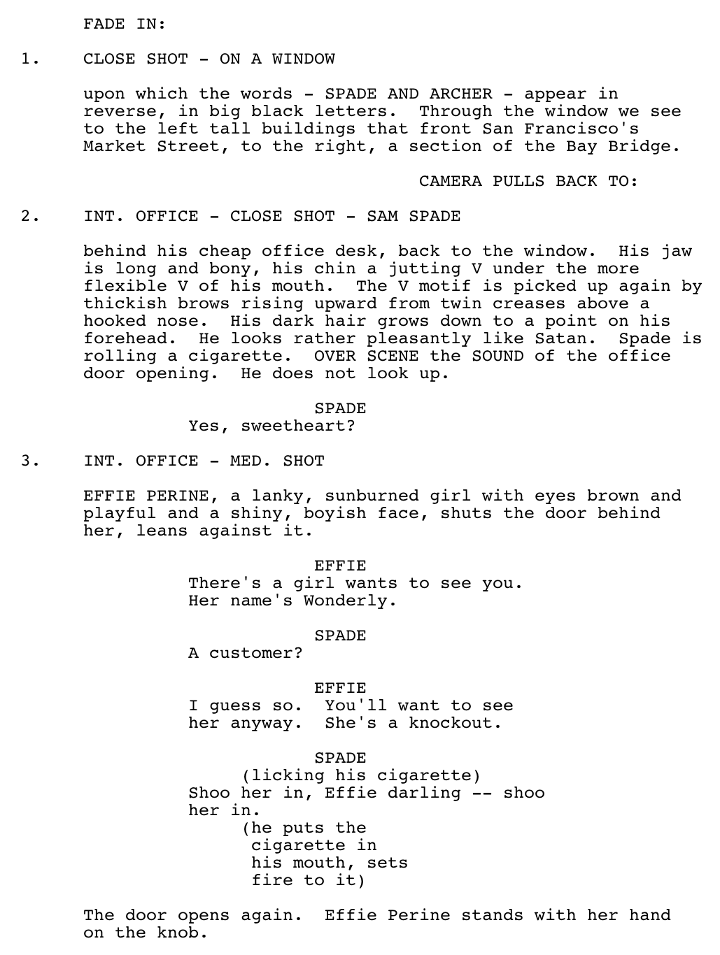 Page One: ‘The Maltese Falcon’ (1941)