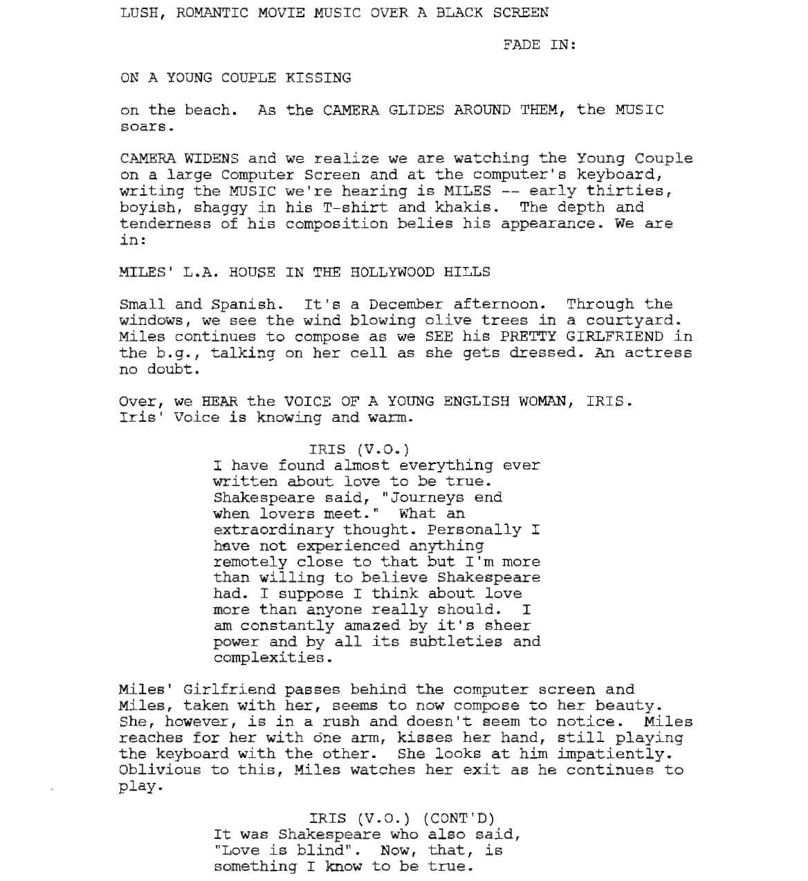 Page One: “The Holiday” (2006)