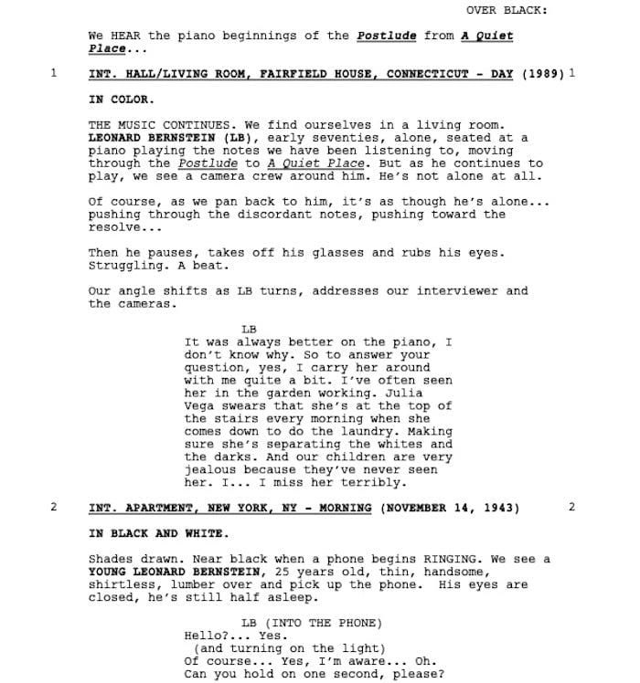 Page One: “Maestro” (2023)