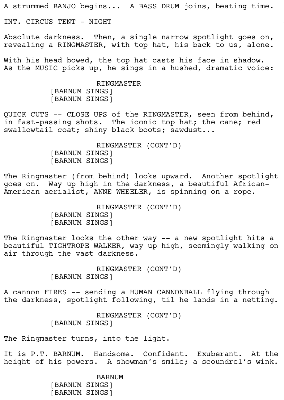 Page One: “The Greatest Showman” (2017)