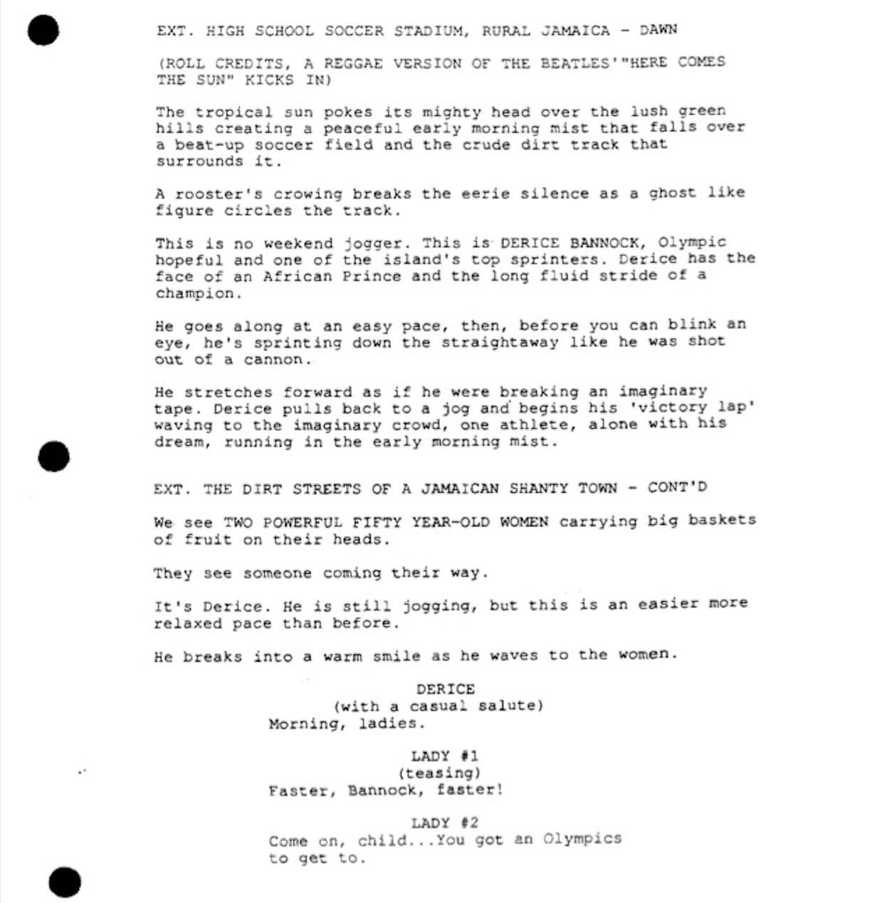 Page One: “Cool Runnings” (1993)