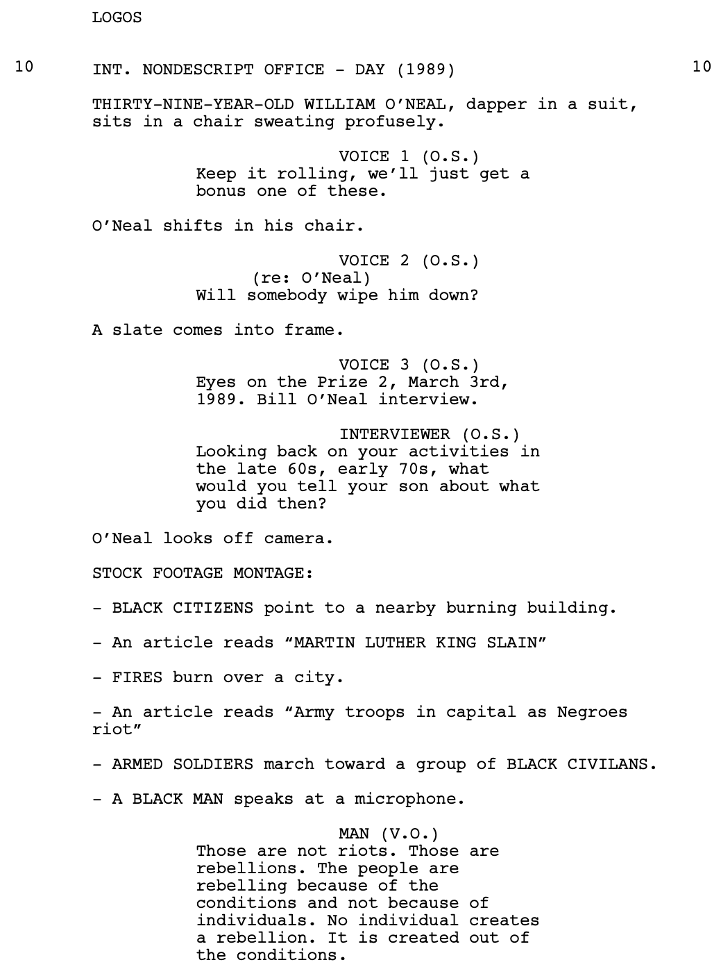 Page One: “Judas and the Black Messiah” (2021)