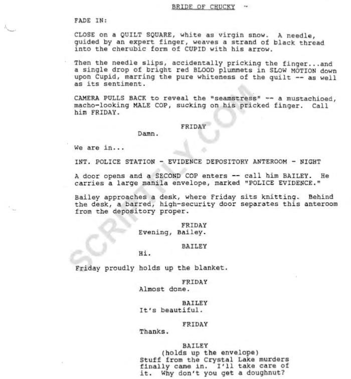 Page One: “Bride of Chucky” (1998)