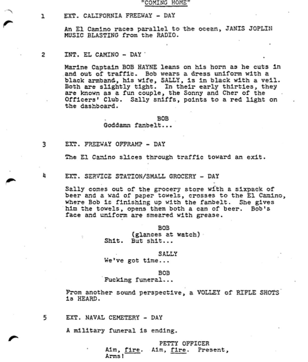 Page One: “Coming Home” (1978)