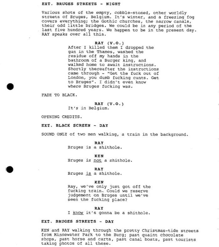 Page One: “In Bruges” (2008)