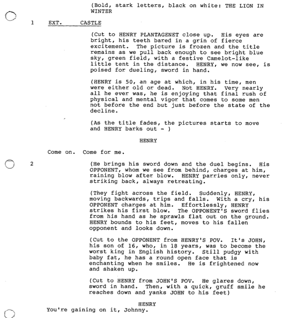 Page One: “The Lion in Winter” (1968)