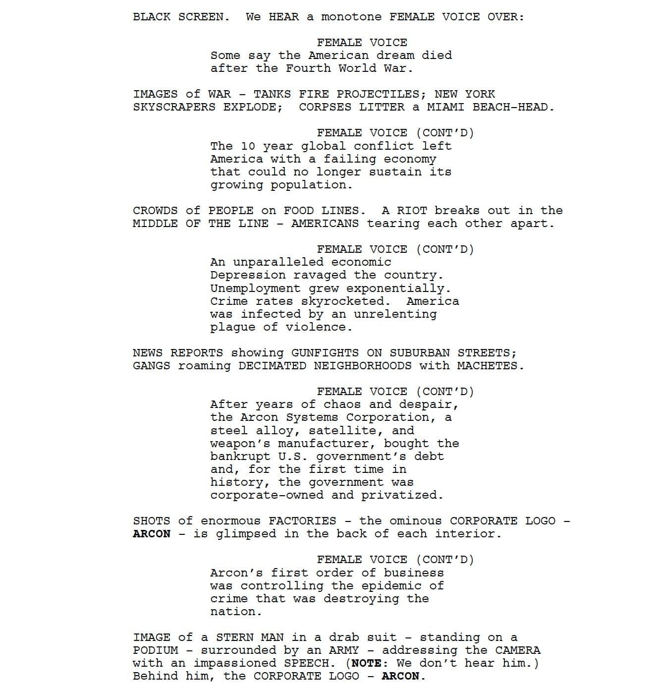 Page One: “The Purge” (2013)