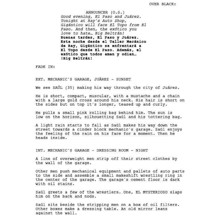 Page One: “Cassandro” (2023)