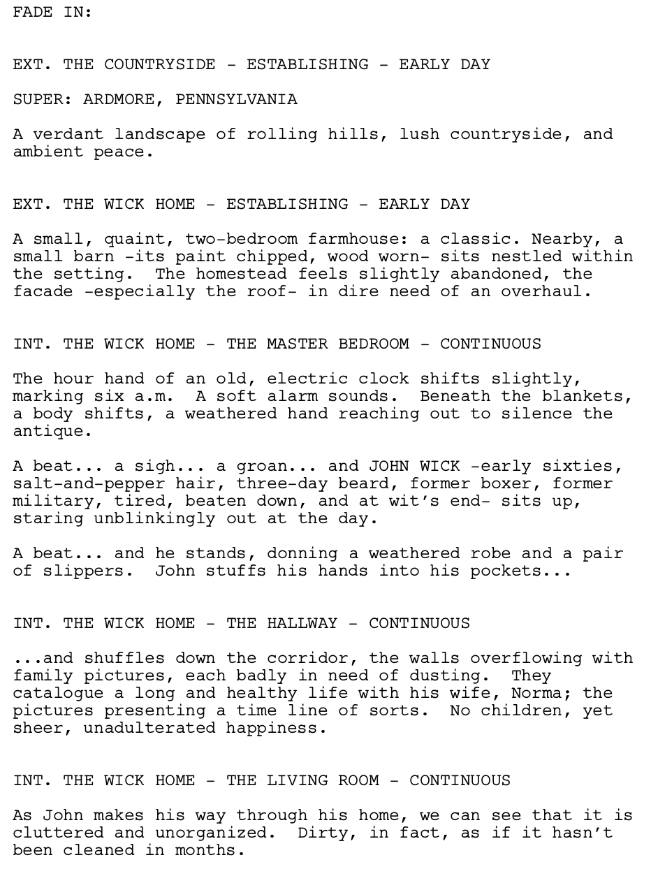Page One: ‘John Wick’ (2014)