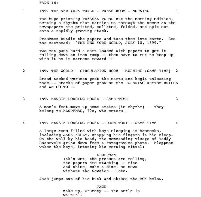 Page One: “Newsies” (1992)