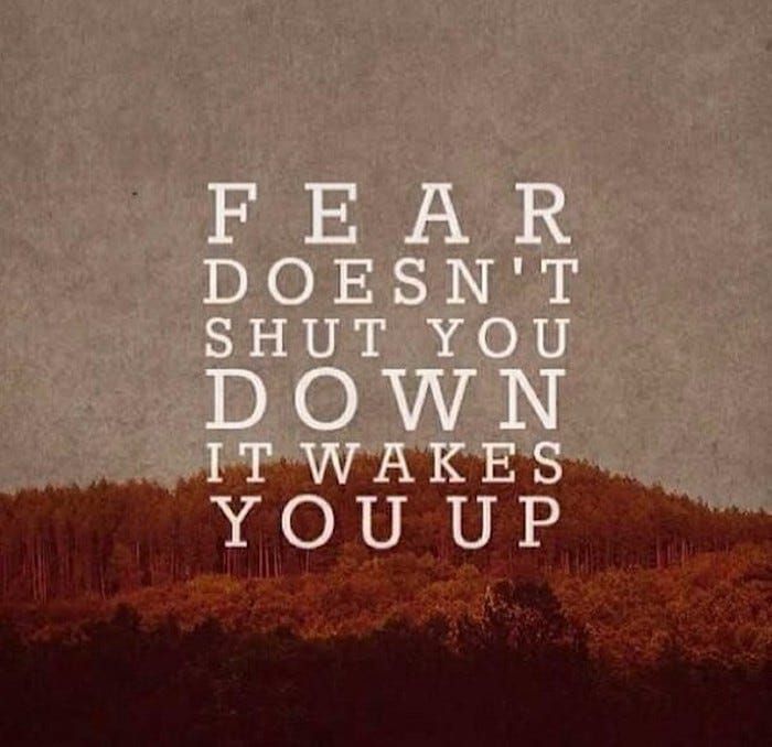 Negative Fear, Positive Fear