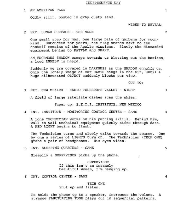 Page One: “Independence Day” (1996)